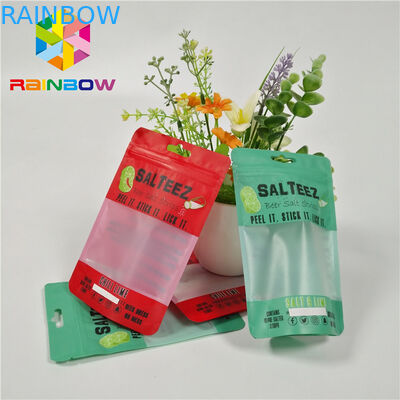 再使用可能な貯蔵のための明確な長方形の窓そしてジッパーが付いている習慣によって印刷されるポリ袋の食品等級包装袋