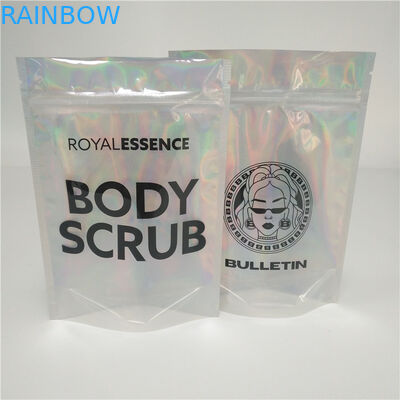 よじ登るレーザー光線写真ホイルの袋の包装のホログラム袋のマイラーのきらめきの粉のマニキュア袋