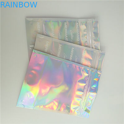 まつげのComesticの包装のための前部明確な、背部レーザー光線写真効果のレーザー光線写真袋を立てて下さい