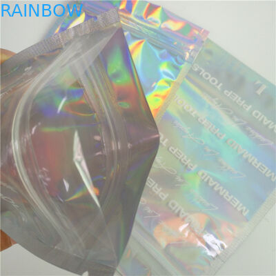 まつげのComesticの包装のための前部明確な、背部レーザー光線写真効果のレーザー光線写真袋を立てて下さい