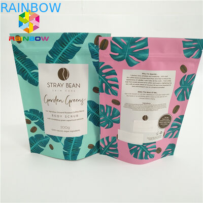 ポリ袋はジッパーの袋マットの光沢のある湿気を包む習慣によって印刷される袋のコーヒー食糧runtzを立てます