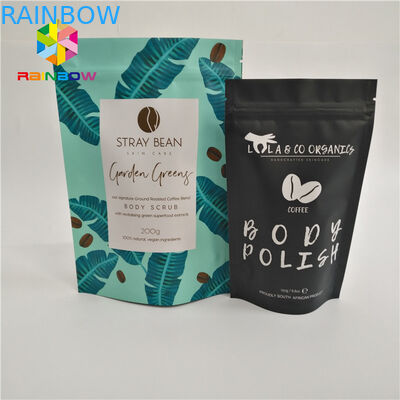 ポリ袋はジッパーの袋マットの光沢のある湿気を包む習慣によって印刷される袋のコーヒー食糧runtzを立てます
