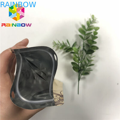 紫外線印刷チョコレート・バーのパッキングのための3つの側面によって密封されるジッパーの技術の紙袋