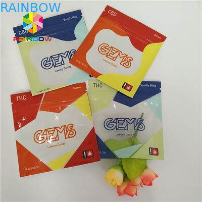 ジッパーの破損のノッチと密封されるプラスチック袋3の側面を包むResealable草の香