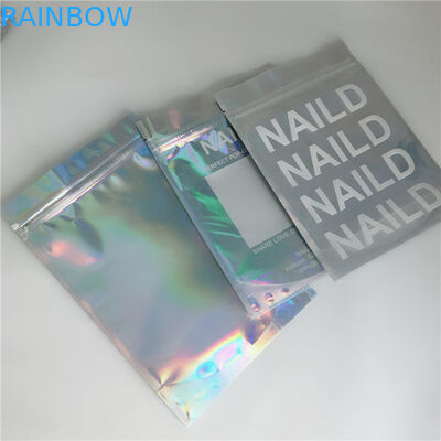 3化粧品の包装は袋ホイルのマイラーの平らなZiplockの煙るタバコの覆いの袋シール味方しました