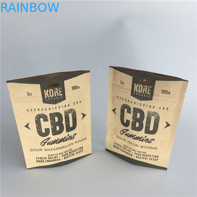 Resealable化粧品の包装袋のアルミ ホイルのクラフト紙は袋を立てます