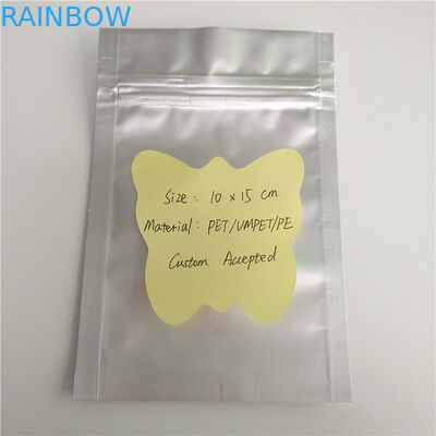 明白な銀製色はジッパーの袋の袋によってカスタマイズされる薄板にされた包装を立てます