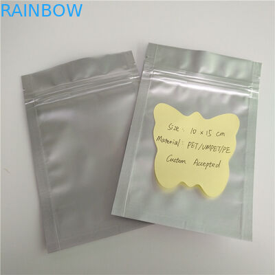 明白な銀製色はジッパーの袋の袋によってカスタマイズされる薄板にされた包装を立てます