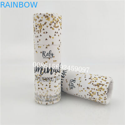 ギフトの包装箱のあたりでカスタマイズされる、キャンデーのためのクラフト紙を包むシリンダー箱