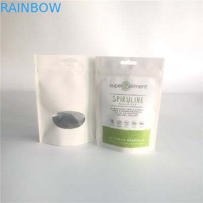 Resealableカスタマイズされた紙袋は明確な窓との袋のグラビア印刷の印刷を立てます