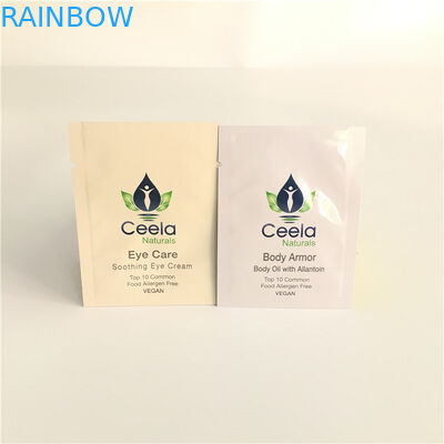 ヒート シールのアルミ ホイルはスキン ケアのサンプル美顔術のクリームのためのプラスチック磨き粉を袋に入れます