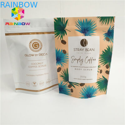 アルミ ホイルはコーヒー袋、破損のノッチが付いているプラスチック ジップ ロック式袋を立てます