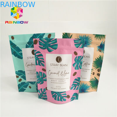 アルミ ホイルはコーヒー袋、破損のノッチが付いているプラスチック ジップ ロック式袋を立てます