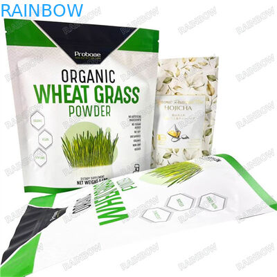 環境に優しいクラフト紙袋 Pla素材 ローゴ付き Zipロックバッグ スタンドアップポック 耐久性高い品質のパッケージバッグ スタン