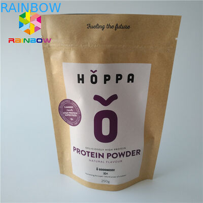 Eco友好的なホイルの袋の包装の食品等級のジップ ロック式のロゴによって印刷されるクラフトの技術のペーパー