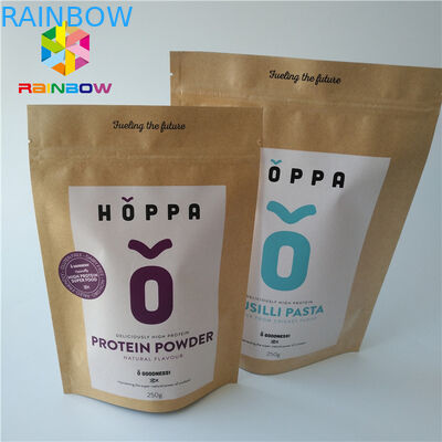 Eco友好的なホイルの袋の包装の食品等級のジップ ロック式のロゴによって印刷されるクラフトの技術のペーパー