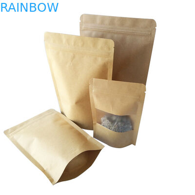 再使用可能な軽食袋の包装の習慣はクラフトの食糧を立てます証明された袋SGSを印刷しました