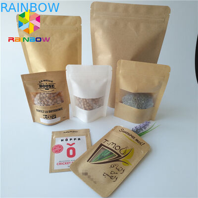再使用可能な軽食袋の包装の習慣はクラフトの食糧を立てます証明された袋SGSを印刷しました