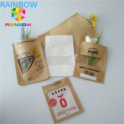 スナック窓と透明な包装袋のジッパー ロックのゆとりのプラスチック袋を立てて下さい