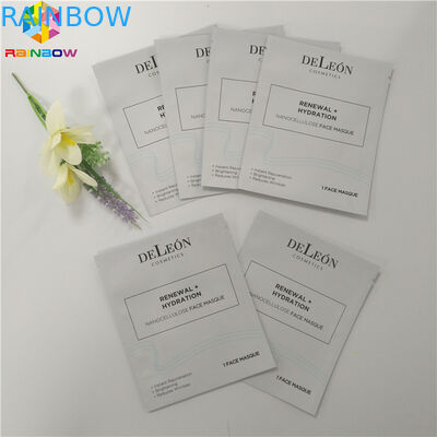 アルミ ホイル プラスチック化粧品の包装袋の顔のパッキング3側面のシールのマスクの包み