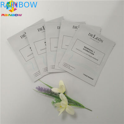 アルミ ホイル プラスチック化粧品の包装袋の顔のパッキング3側面のシールのマスクの包み