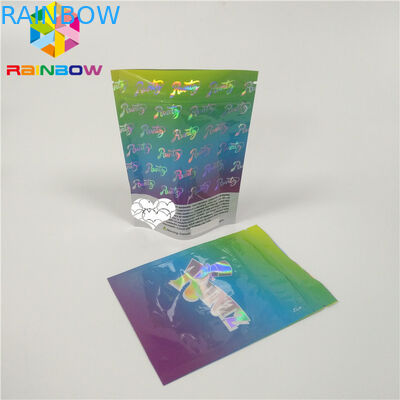 プラスチック ホログラムのマイラーのジッパーの化粧品明確な窓との包装袋CMYK色