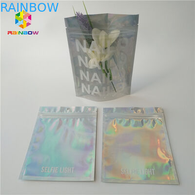 プラスチック ホログラムのマイラーのジッパーの化粧品明確な窓との包装袋CMYK色