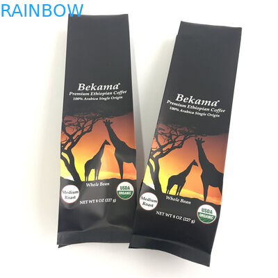 カスタマイズされるジッパーの袋袋のCYMK色を包む側面のガセットのコーヒーを立てて下さい