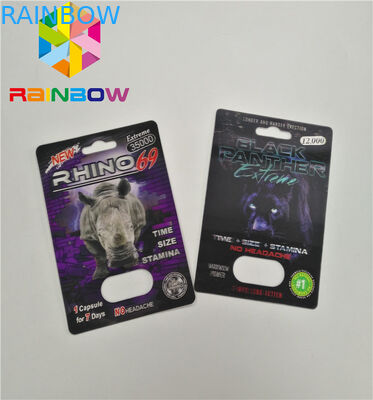 カードを包んでいる人のための3D効果の性の丸薬を包む正常なサイズのまめカード