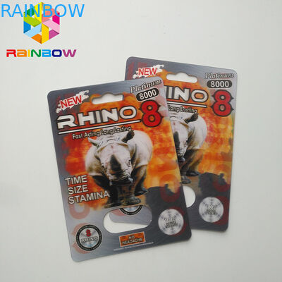 カードを包んでいる人のための3D効果の性の丸薬を包む正常なサイズのまめカード