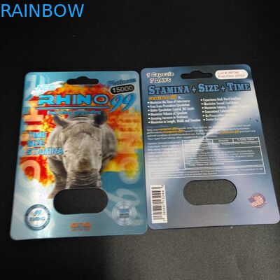 カードを包んでいる人のための3D効果の性の丸薬を包む正常なサイズのまめカード