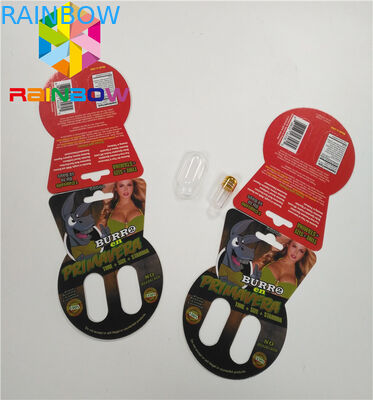 3dびんを含むレンズの包装のBurroのブランドの紙カード箱の単一の二重穴