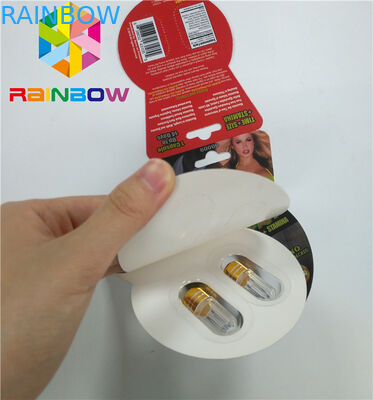 注文の性の強化の丸薬Burro2 60000紙カードを包む光沢のあるまめカード