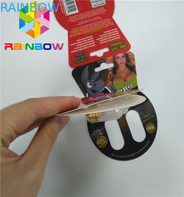 注文の性の強化の丸薬Burro2 60000紙カードを包む光沢のあるまめカード