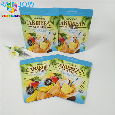 茶粉/コーヒー包装はジッパーの袋のジッパーによって締められる無光沢のDoypack袋を立てます