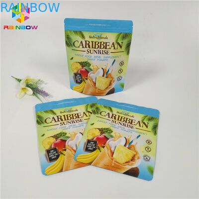 茶粉/コーヒー包装はジッパーの袋のジッパーによって締められる無光沢のDoypack袋を立てます