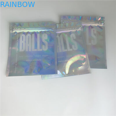 まつげ延長接着剤のために密封される袋の光沢のある3側面を包むジップ ロック式の化粧品