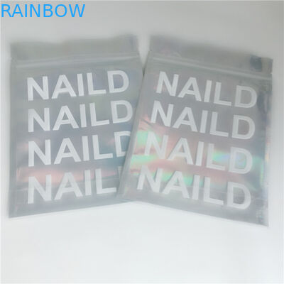 まつげ延長接着剤のために密封される袋の光沢のある3側面を包むジップ ロック式の化粧品