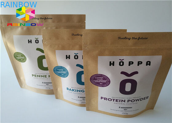 明確な窓は買物をすることのための紙袋によってブラウン リサイクルされたクラフト紙をカスタマイズしました