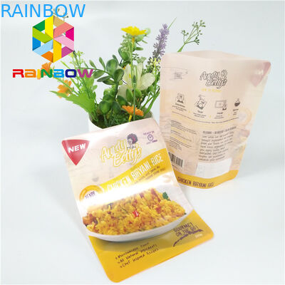 印刷された真空の食糧ソース レトルトを包むジッパーのプラスチック袋は袋を立てます