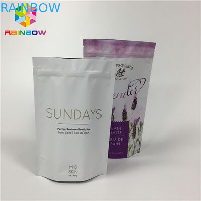 薄板になる無光沢のアルミ ホイルは乾燥した食糧パッケージのためのジッパーの袋袋を立てます