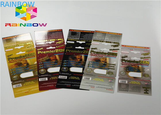 プラスチックびんのまめの挿入物カード カード/ディスプレイ・ケースからの男性の強化の丸薬3dパッキング