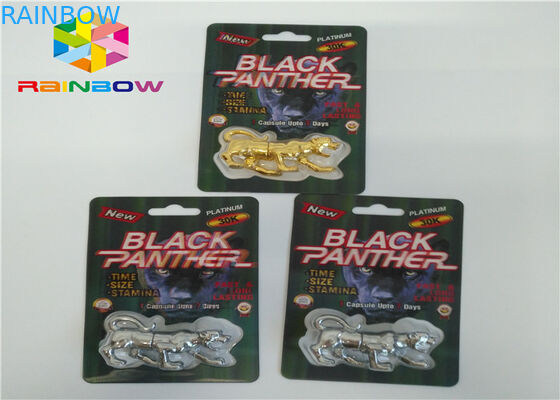 カプセルのパッケージのための3Dサイのまめカードを包む男性の強化の丸薬プラスチック包装