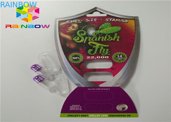 カプセルのパッケージのための3Dサイのまめカードを包む男性の強化の丸薬プラスチック包装