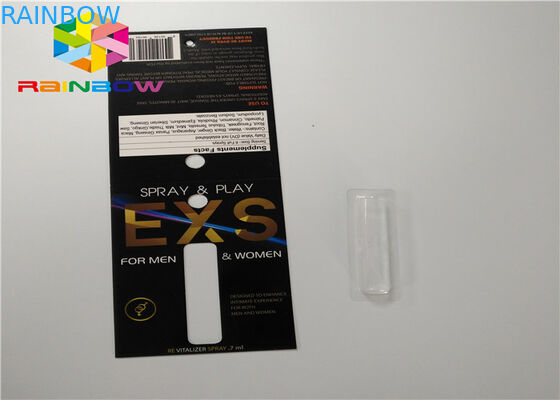 注文のスライドのまめカード穴が付いている包装のスプレーの折る包装の紙カード