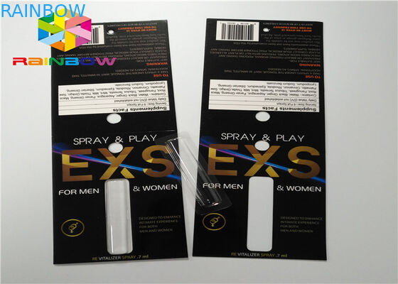 注文のスライドのまめカード穴が付いている包装のスプレーの折る包装の紙カード