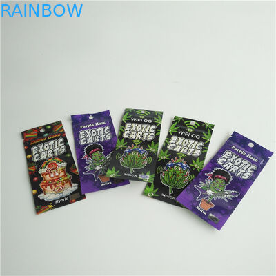 注文ホイルは窓と包むZiplock袋1ml Vapeのペンのカートリッジを印刷しました