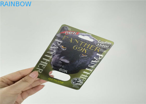 3D薬瓶の破損長い寿命を非包むサイの丸薬カプセルのまめカード