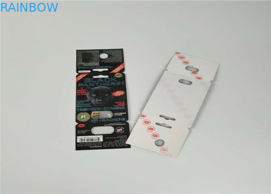 3Dレーザー光線写真効果のまめカード包装の金のサイの容器の弾丸SGS/FDAの承認