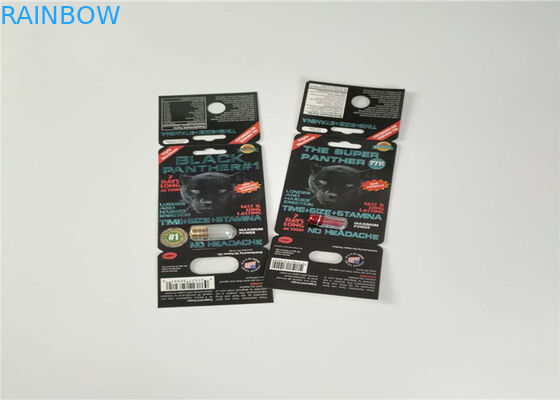 PPペット物質的なプラスチックまめの金のサイの容器の弾丸が付いている包装のペーパー性の丸薬カード